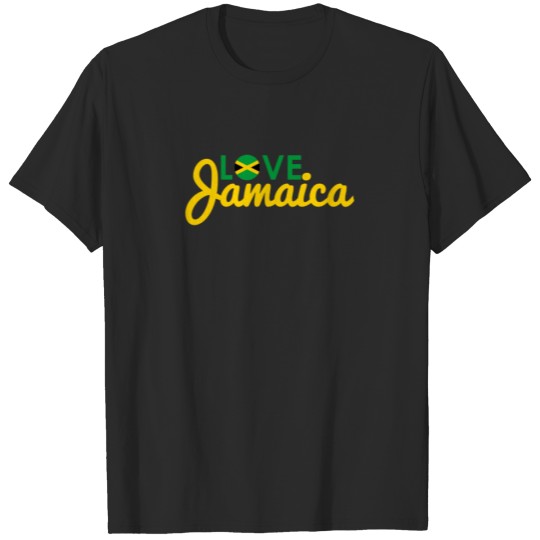 Love Jamaica Flag Plus Size T-shirt