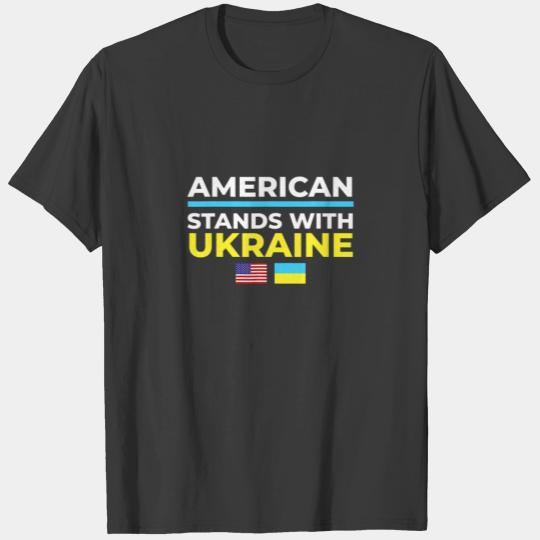 American Stand With Ukraine Stop Putin Stop War T-shirt