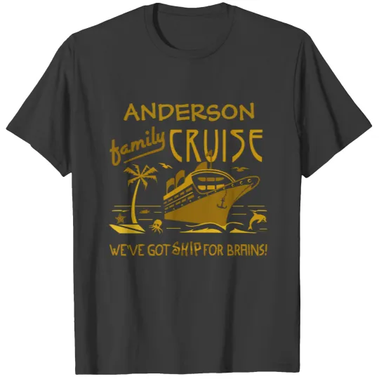 Family Cruise Vacation Funny Ship | Custom Name V2 T-shirt