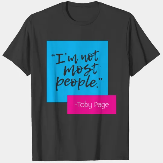 "I'm not most people." Womens 3/4 Sleeve T-shirt
