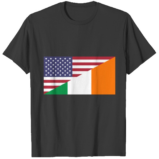 Irish American Pride US Ireland Flag T-shirt