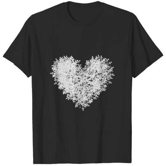 Discover Snow Flakes Heart Winter T-shirt
