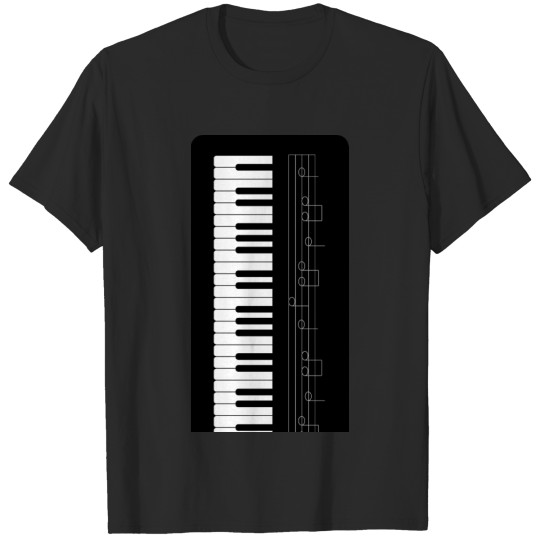 Discover Piano keyboard T-shirt