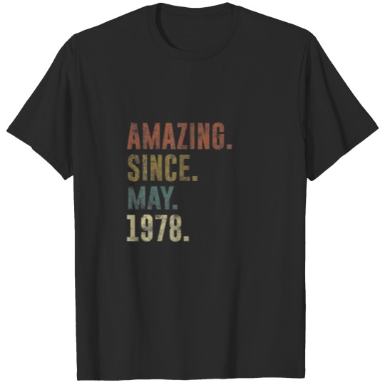 Discover 44Th Birthday Vintage Amazing Since May 1978 T-shirt
