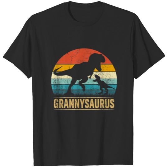 Discover Granny Saurus T Rex Dinosaur Grannysaurus Funny Mo T-shirt