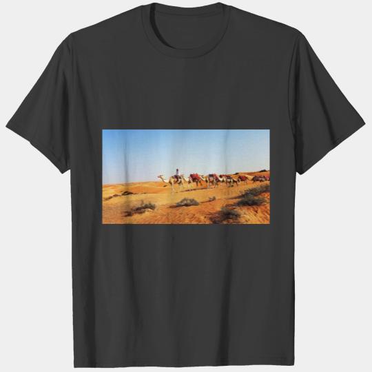 Dubai desert and camels T-shirt