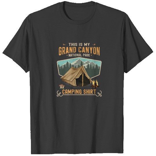 Grand Canyon National Park Tent Camper T-shirt