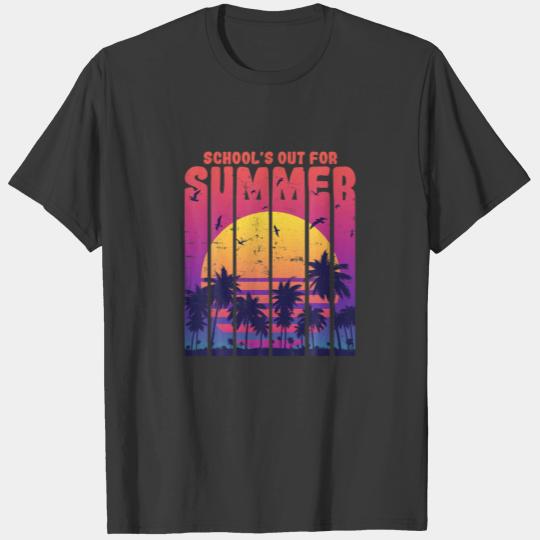 Senior Student Schools Out For Summer Vintage Retr T-shirt