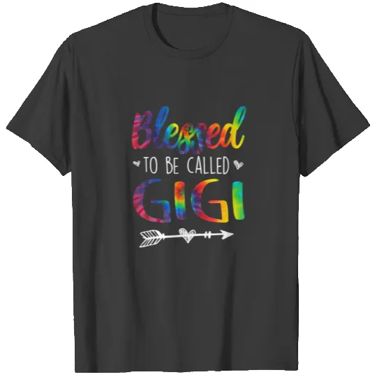 Blessed To Be Called Gigi Tie Dye Family Matching T-shirt