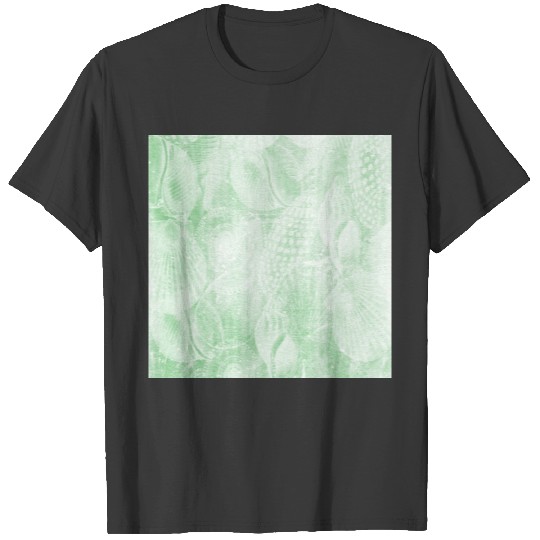 Light Green Shell Pattern Polo T-shirt