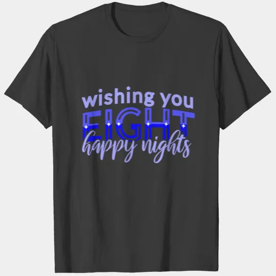 blue wishing you happy hanukkah T-shirt