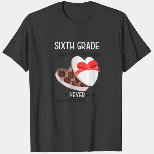6Th Grade School Teacher Valentine's Day T-shirt