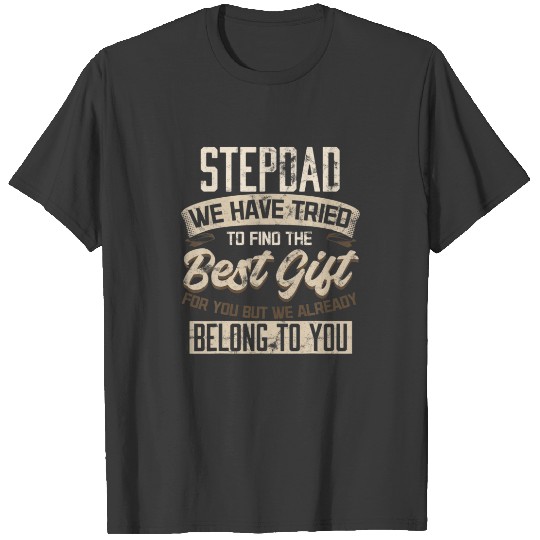 Funny Step-Dad From Son And Daughter Father's Day T-shirt