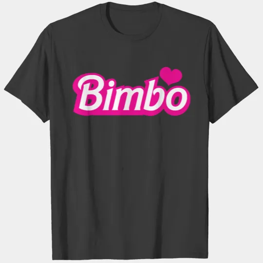 Bimbo pretty little dolly font T-shirt