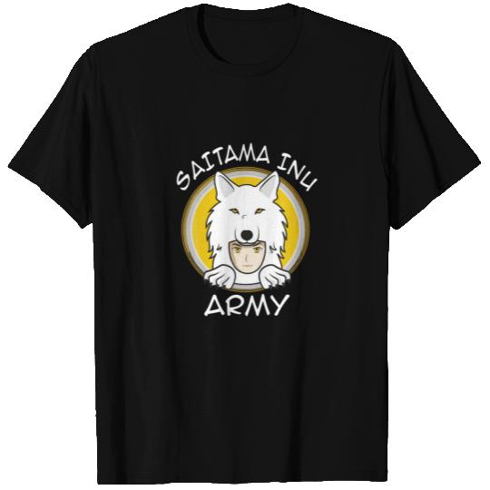 Saitama Inu Army Coin Cryptocurrency Token Wallet T-shirt