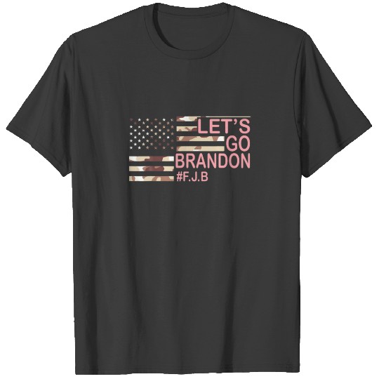 Let's Go Brandon Camouflage US-Flag Funny Trendy S T-shirt