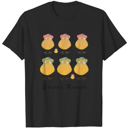 Discover Easter Chicks with Easter Bonnets T-shirt