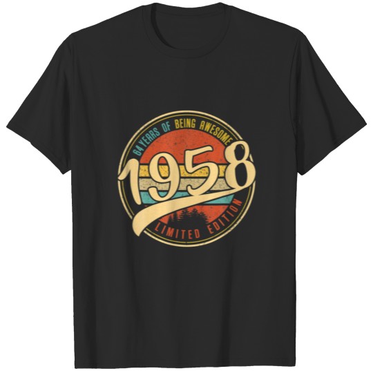 Discover 64 Year Old Bday Vintage 1958 Limited Edition 64Th T-shirt