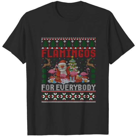 Discover Cute Flamingos For Everybody Christmas Flamingos U T-shirt