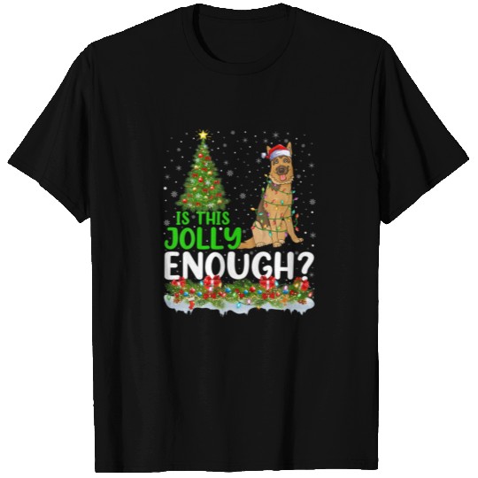 Is This Jolly Enough Belgian Malinois Dog Christma T-shirt