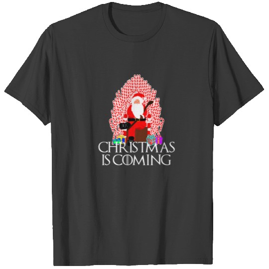 Christmas Is Coming Funny Handmade Santa Claus T-shirt