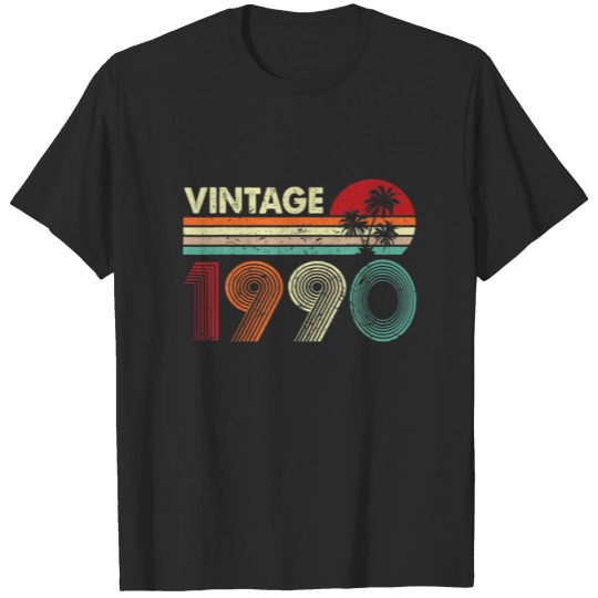 Discover Vintage Born In 1990 30 Year Old Being Awesome Bir T-shirt