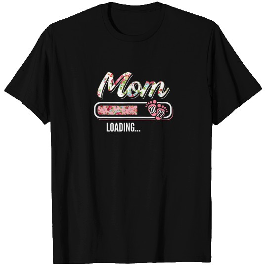 Funny Floral Mom Loading Est 2022 New Mother T-shirt
