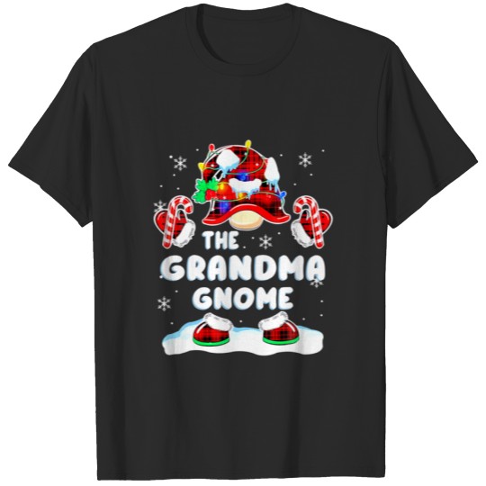 Discover Grandma Gnome Gnomies Red Plaid Matching Family Ch T-shirt
