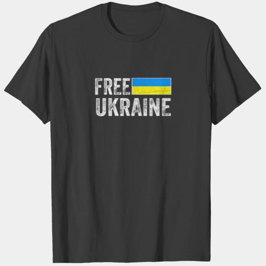 Support Ukraine I Stand With Ukraine Flag Free Ukr T-shirt