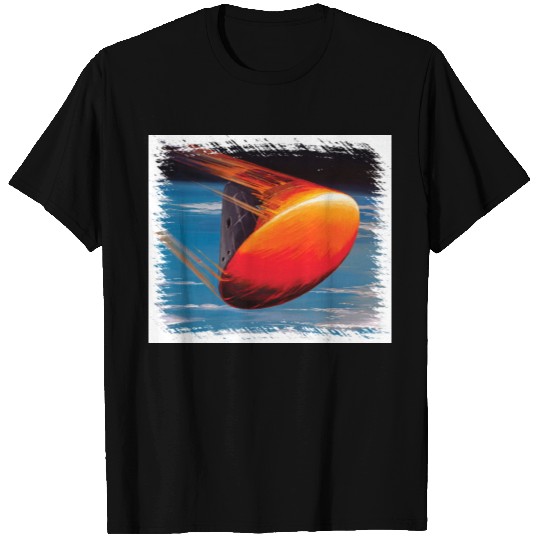 NASA Apollo Command Module Space Capsule Artwork T-shirt