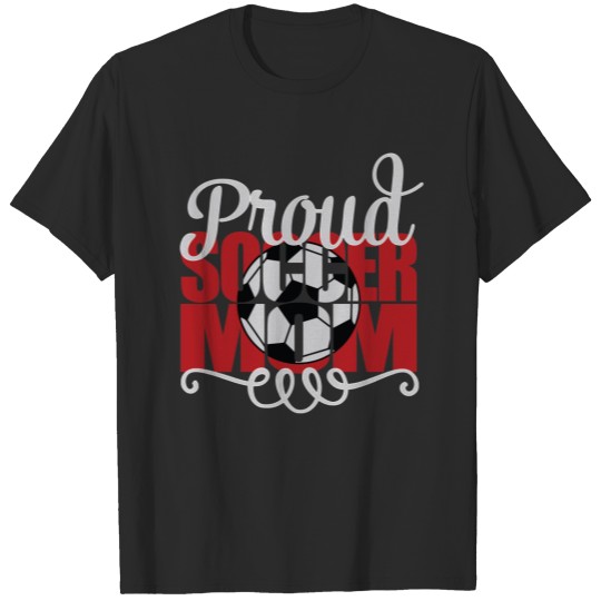 Discover Proud Soccer Mom in Red with "D" T-shirt