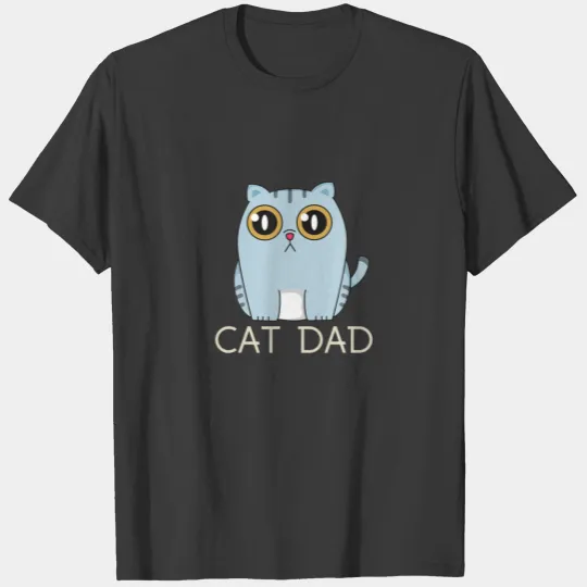 Cat Dad, Kawaii Cat Owner Gift T-shirt