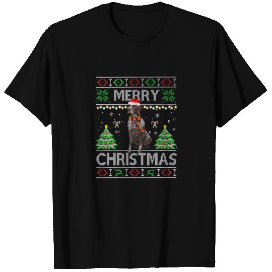 Merry Christmas German Shorthaired Pointer Ugly Sw T-shirt