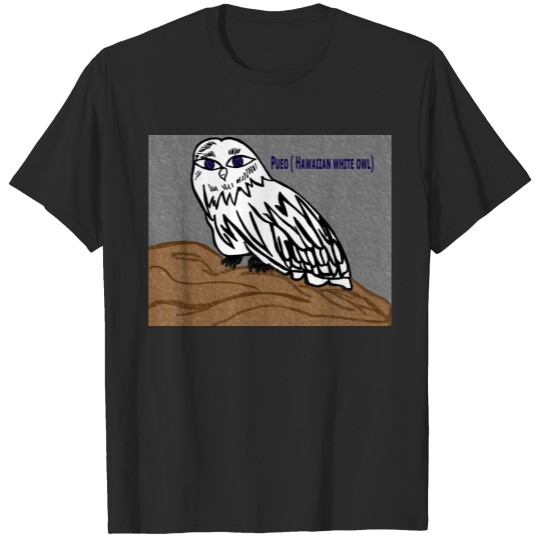 Pueo hawaiian white owl T-shirt