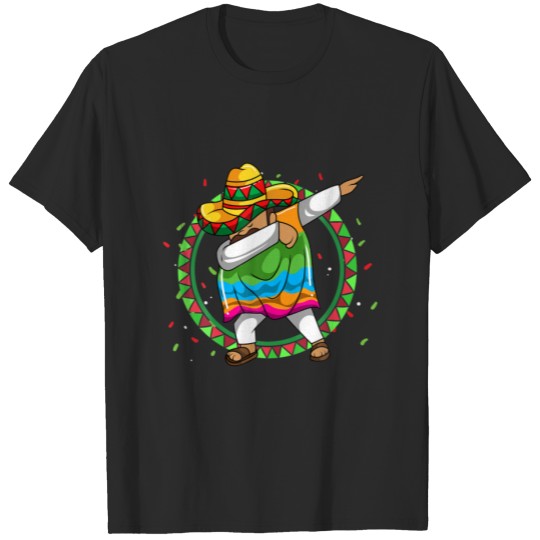 Discover Dabbing Mexican Poncho Sombrero Funny Cinco De May T-shirt
