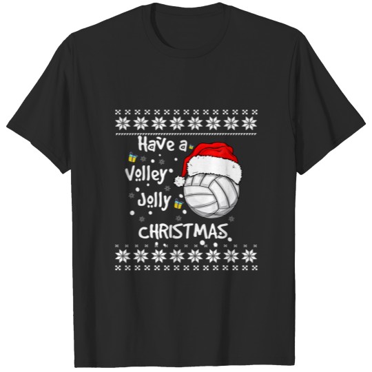 Discover Christmas Volleyball Have A Volley Jolly Christmas T-shirt