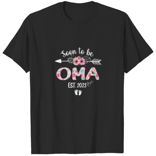 Discover Womens Soon To Be Oma Est 2023 Pregnancy Announcem T-shirt
