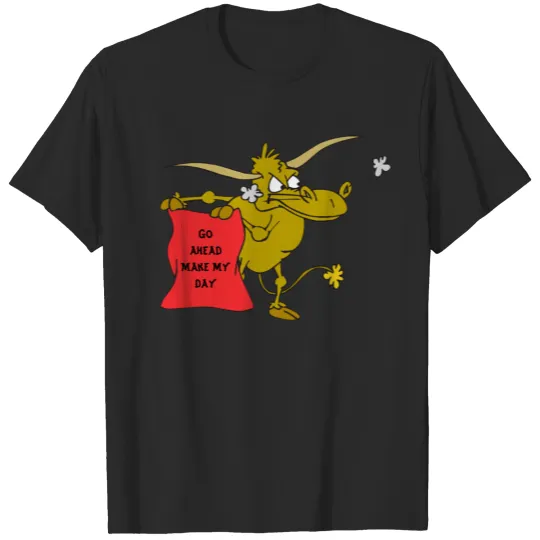 Discover Mad Bull Red Flag Go Ahead Make My Day T-shirt