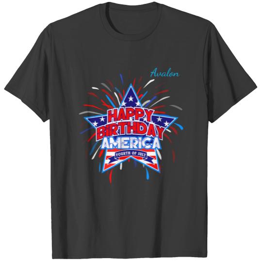 Happy Birthday America Plus Size T-shirt
