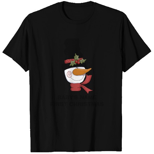 Frosty Snowman First Christmas T T-shirt