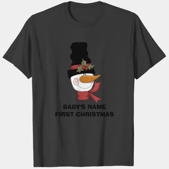 Frosty Snowman First Christmas T T-shirt