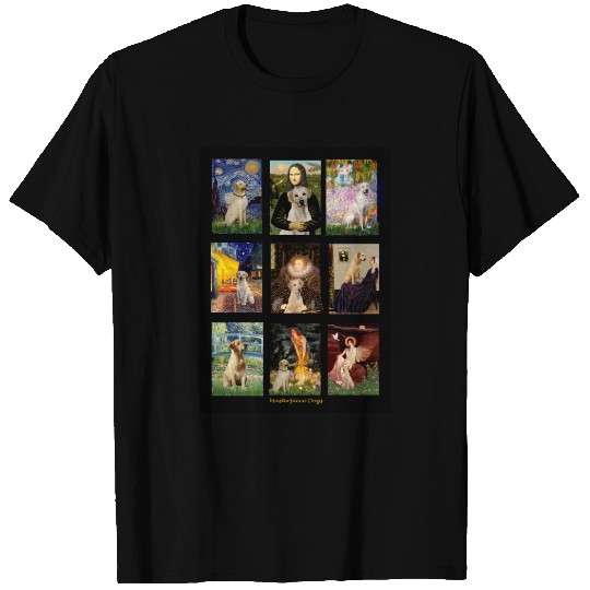 Famous Art Yellow Lab Composite T-shirt