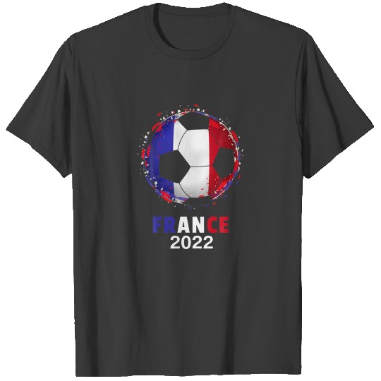 France Flag 2022 Supporter French Soccer Team Fren T-shirt