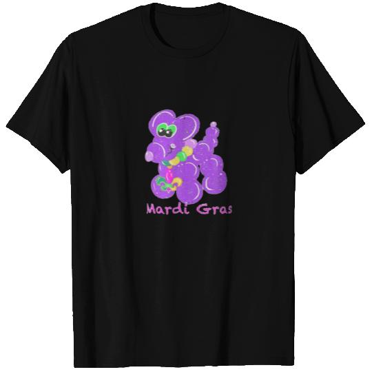 Mardi Gras And Cute Balloon Dog T-shirt