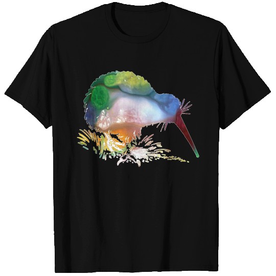 Abstract Kiwi silhouette T-shirt