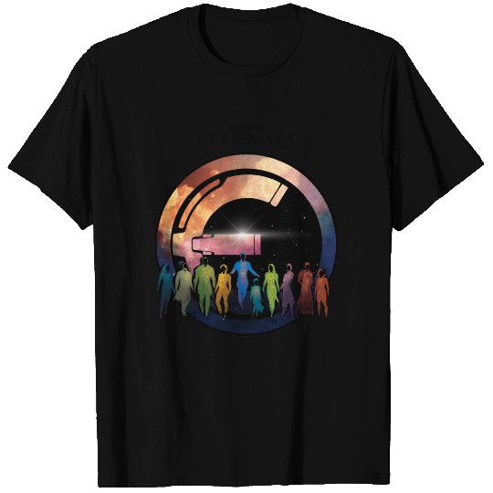 Eternals Galaxy Watercolor Badge T-shirt