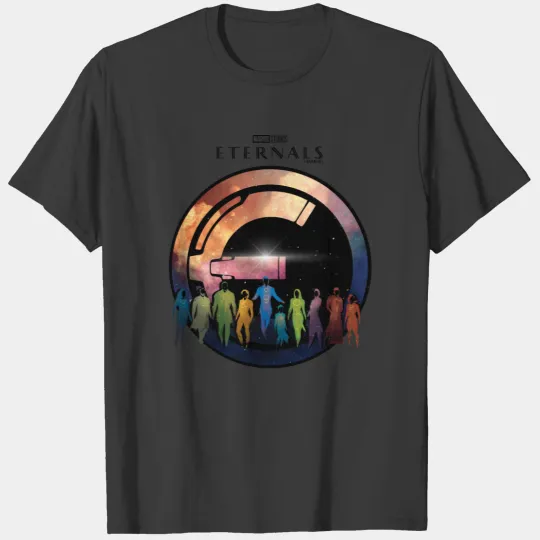 Eternals Galaxy Watercolor Badge T-shirt