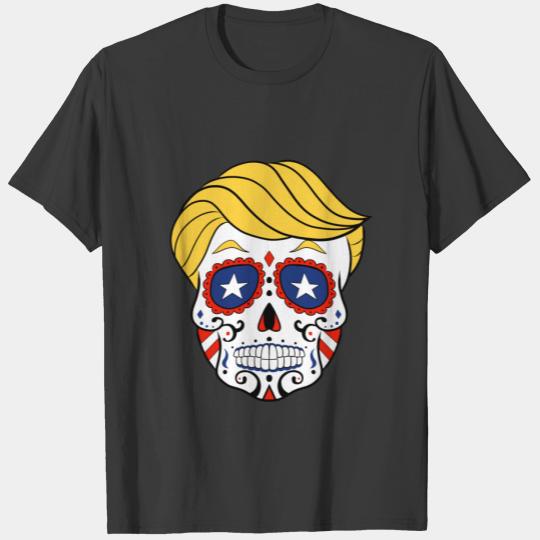 Discover Sugar Skull Trump Day Of The Dead Halloween T-shirt