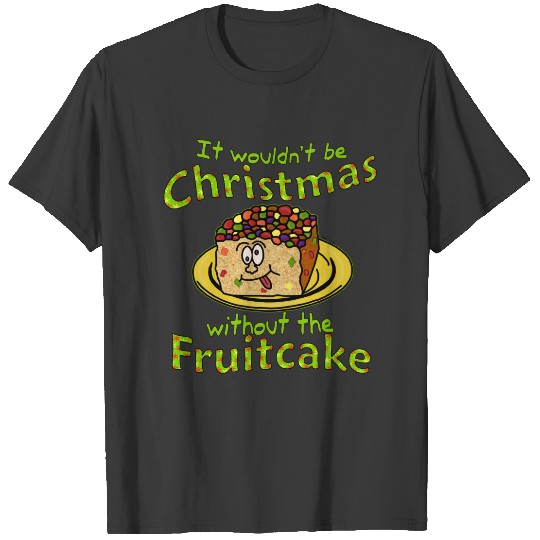 Discover Funny Christmas Cartoon Fruitcake Humor v2 T-shirt