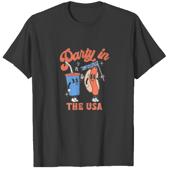 Vintage Party In The USA 4Th Of July Men Women Clo T-shirt